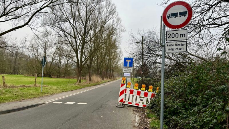 Schleichweg: Im Leverkusener Biesenbach gilt jetzt ein LKW-Durchfahrtsverbot