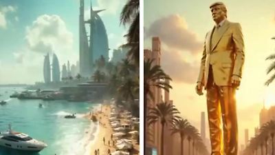 Gaza als Luxus-Oase? US-Präsident Donald Trump postet bizarres Video