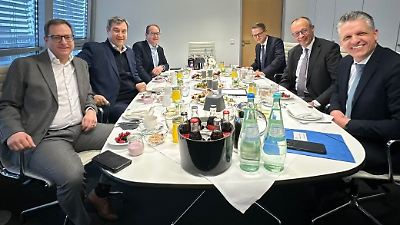 Weiße Männerrunde bei der CDU: Viel Kritik für X-Post von Markus Söder
