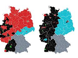 Blauer Osten, schwarzer Westen?: So stark verändert die Wahl die Deutschland-Karte