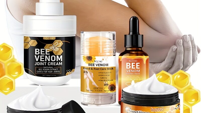 5-teiliges Bienengift Haut- und Haarpflege-Set – Feuchtigkeitsspendend und pflegend