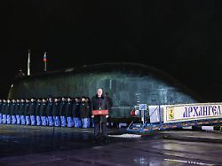 Kremlchef will Flotte stärken: Putin verfolgt Stapellauf eines neuen Atom-U-Boots
