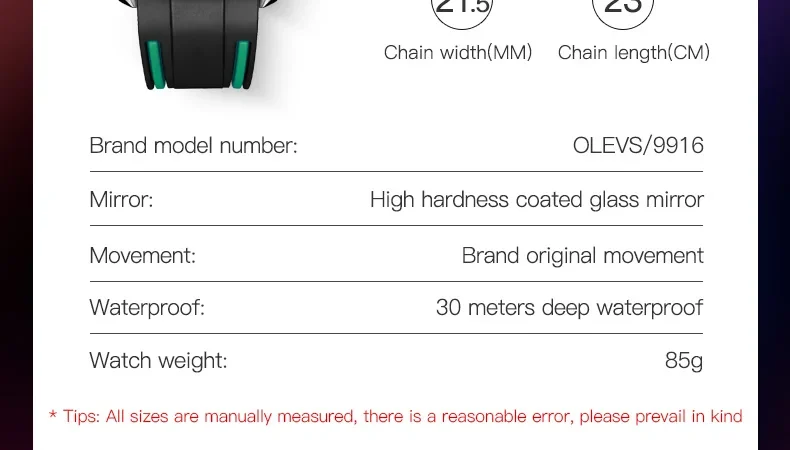 OLEVS Sport herren Uhr Große Zifferblatt Quarzuhr 30M Wasserdicht Schwimmen Nachtleuchtende Mode Uhren Für Männer Uhr Relogio masculino