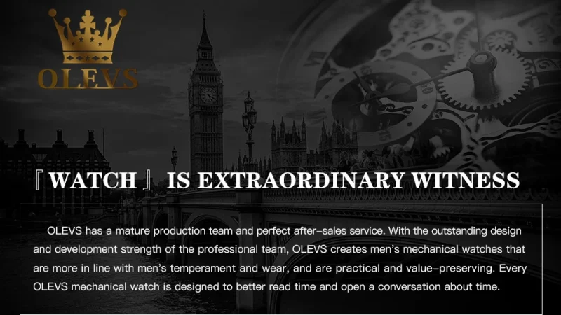 OLEVS Top Marke Männer Uhren Automatische Mechanische Uhr 50M Wasserdichte Edelstahl Skeleton Design Uhren Reloj de hombre