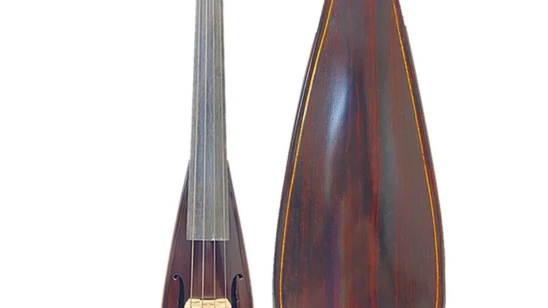 Barock stil palisander (Mexiko cocobolo) Pochette Mini violine 7 3/4 „#8131