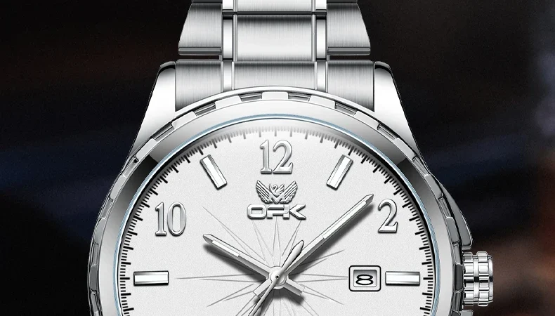 Opk Uhren für Männer original wasserdichte digitale Spiegel Quarz leuchtende Edelstahl Armbanduhr automatische Herren uhr