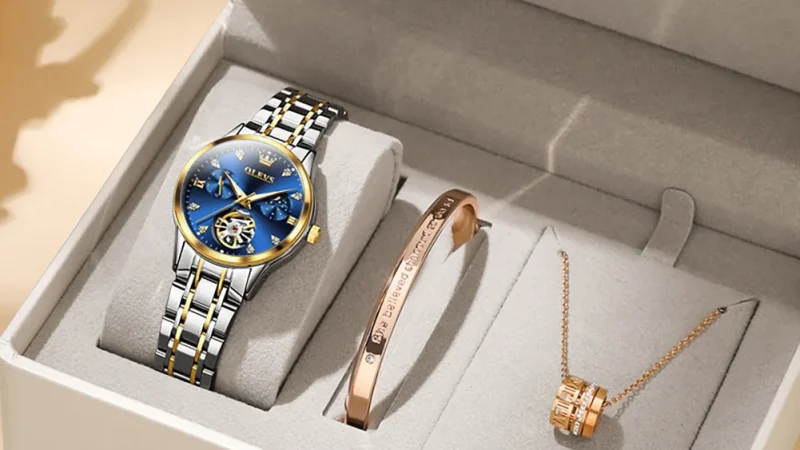 OLEVS frauen Uhren Luxus Tourbillon Stil Original Automatische Mechanische Uhr für Frau Wasserdicht Leucht Damen Uhr