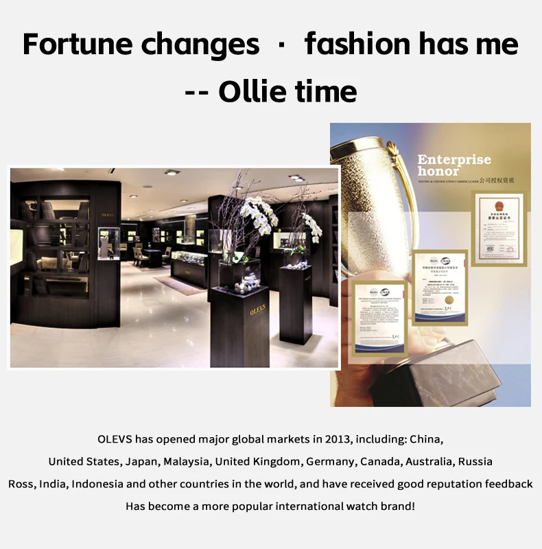 OLEVS Herrenuhren Casual Business Original Quarzuhr für Herren Wasserdicht Leuchtende Armbanduhr Mondphasenkalender Chronograph