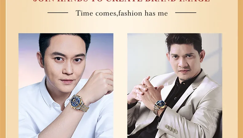 OUPINKE 3280 Herren Uhr Original Marke Automatische Bewegung Mechanische Uhr 50 M Wasserdicht Leuchtende Uhren Für Männer Reloj Hombre