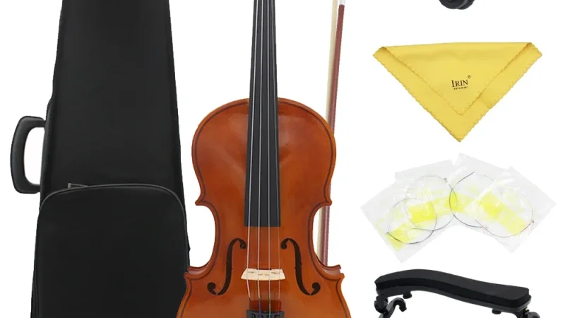 Astonvilla AV-105 4/4 Violine Volle Größe Lindenholz Körper Akustische Violine Geige Mit Fall Bogen Saiten Schulter Rest Tuner Tuch