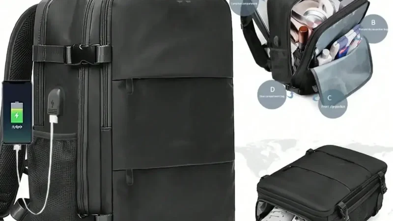 1pcs Large Capacity Multifunctional Business Travel Backpack Suitable For Women, Men, White-Collar Workers, Outdoor Travel