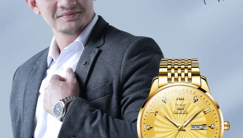 OLEVS Top Marke Männer Automatische Mechanische Uhr Wasserdichte Edelstahl Armband Klassische herren Uhr