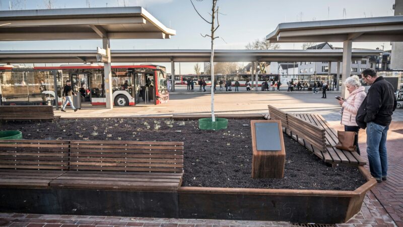 Neue Bahnstadt: Leverkusen gibt zentralen Opladener Platz am Busbahnhof frei – zur Hälfte