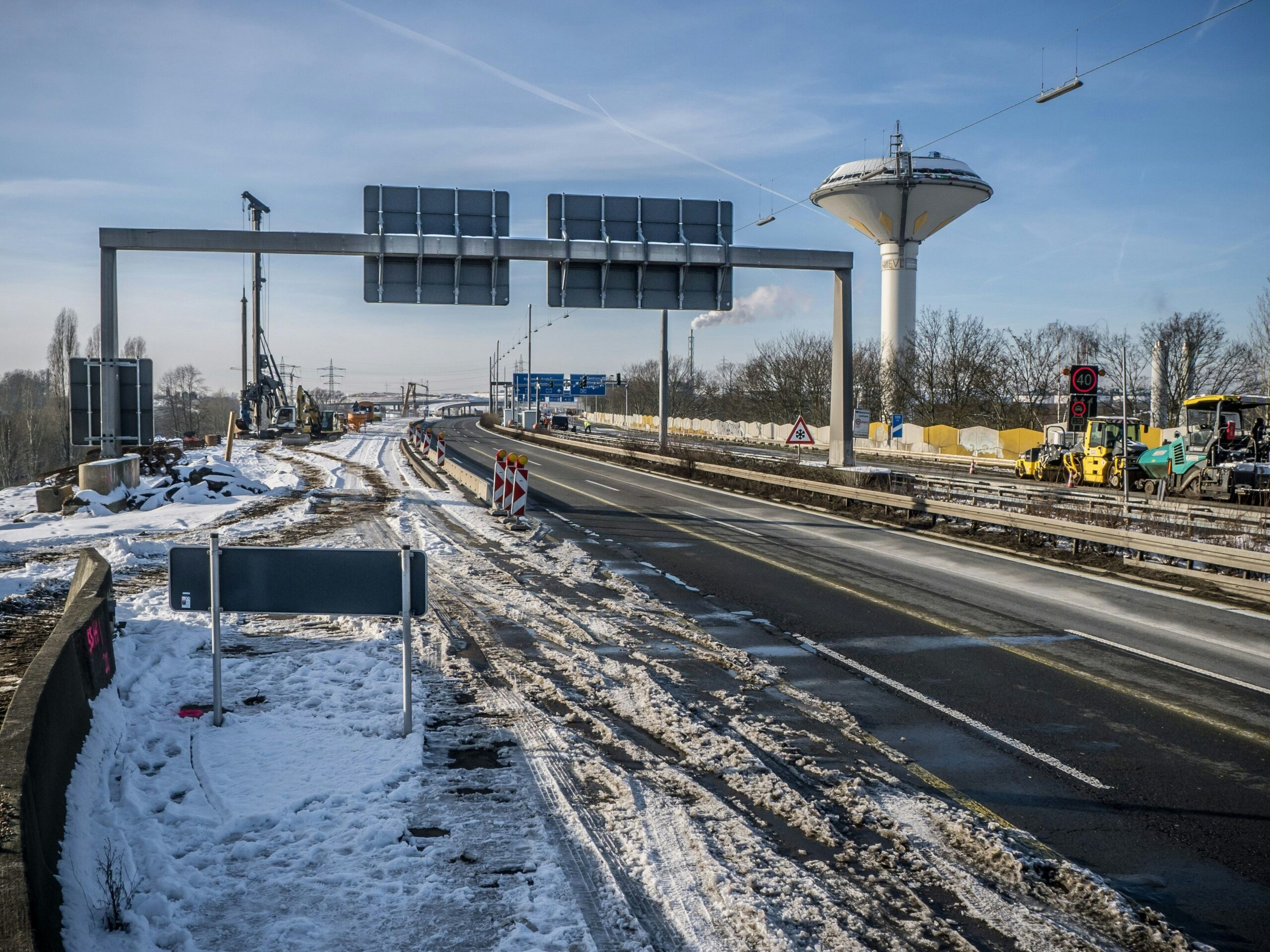 Bauarbeiten: A1 in Leverkusen ein Wochenende lang erneut komplett gesperrt