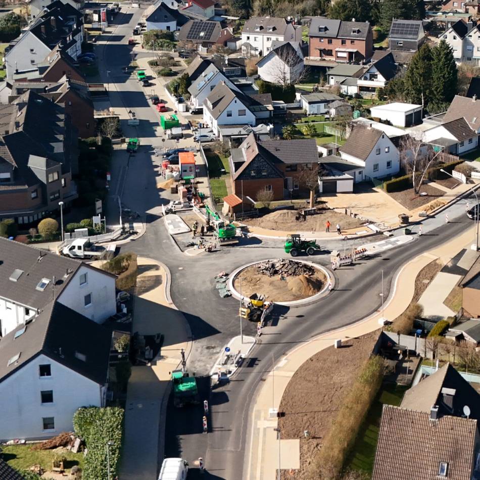 Bauarbeiten in Leverkusen: Vollsperrung in Hitdorf für die Kreiselvollendung