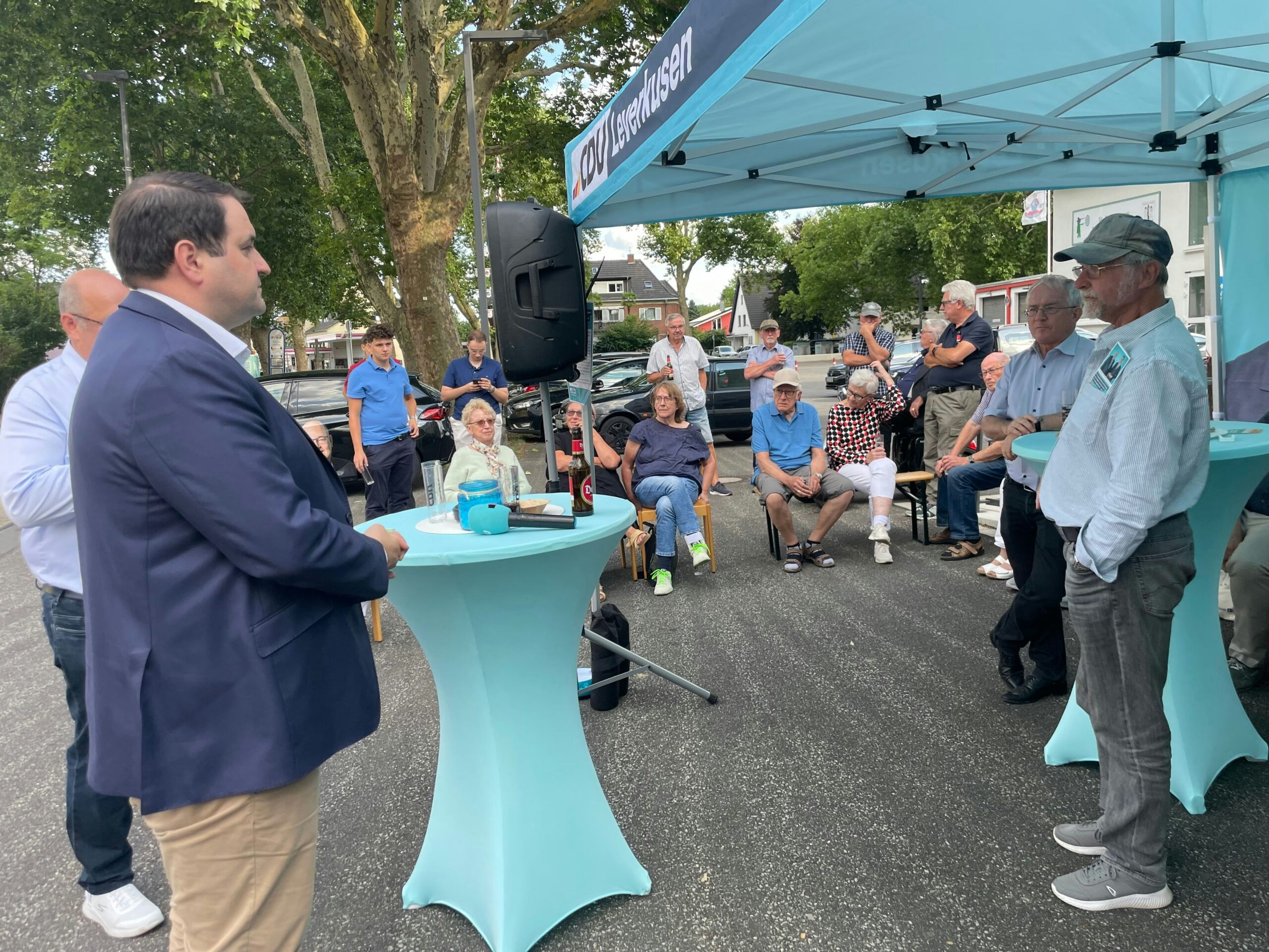 Stadtteilgespräch: CDU Leverkusen bringt Politprominenz in den Wahlkampf