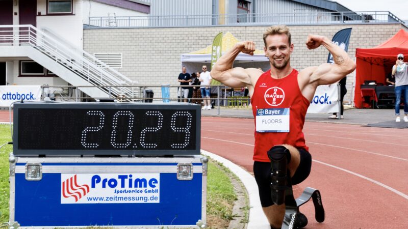 Floors sprintet zum Weltrekord über 200 Meter