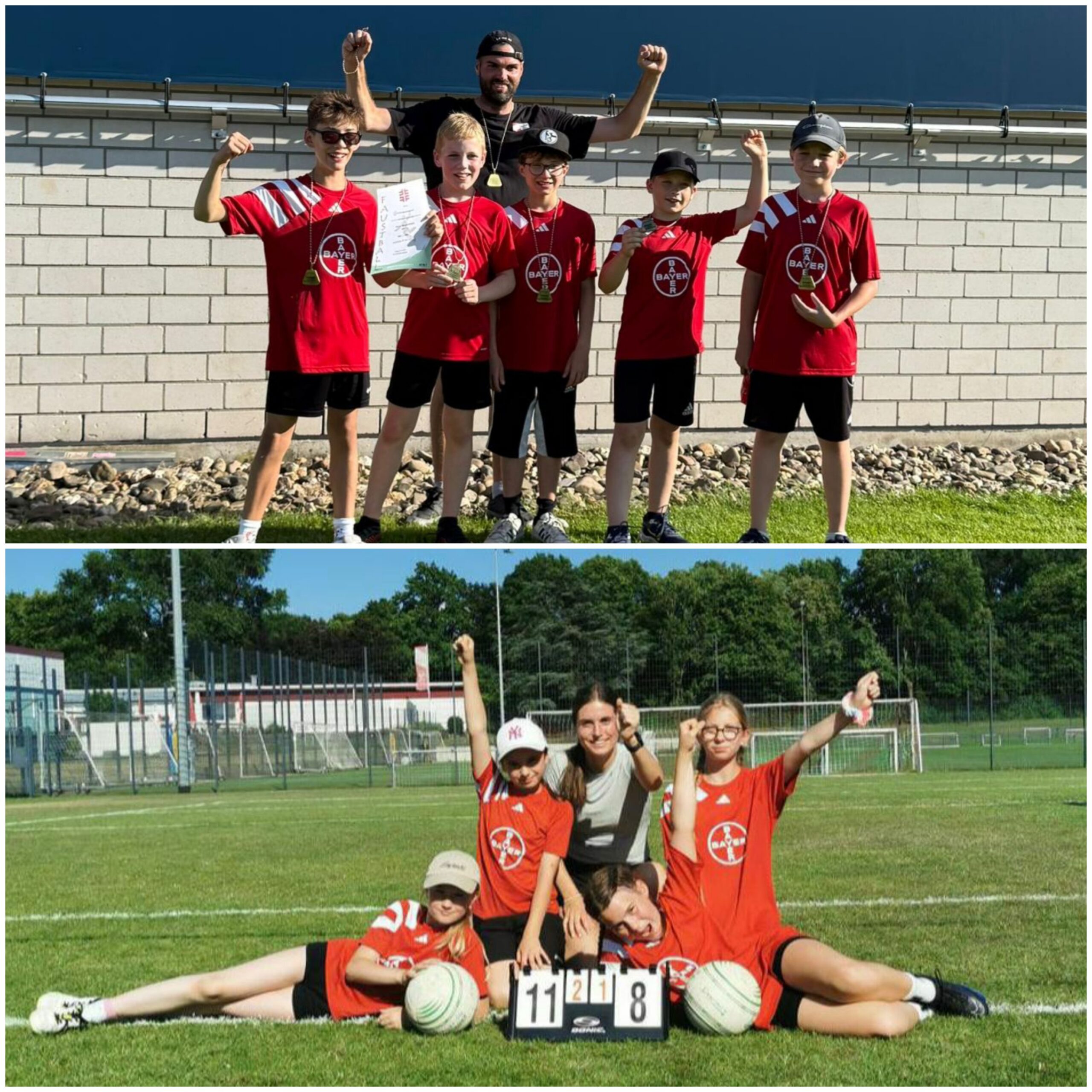 U12-Teams des TSV feiern Faustball-Fest