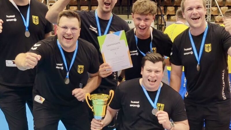 Bayer-Sitzvolleyballer gewinnen EM-Silber
