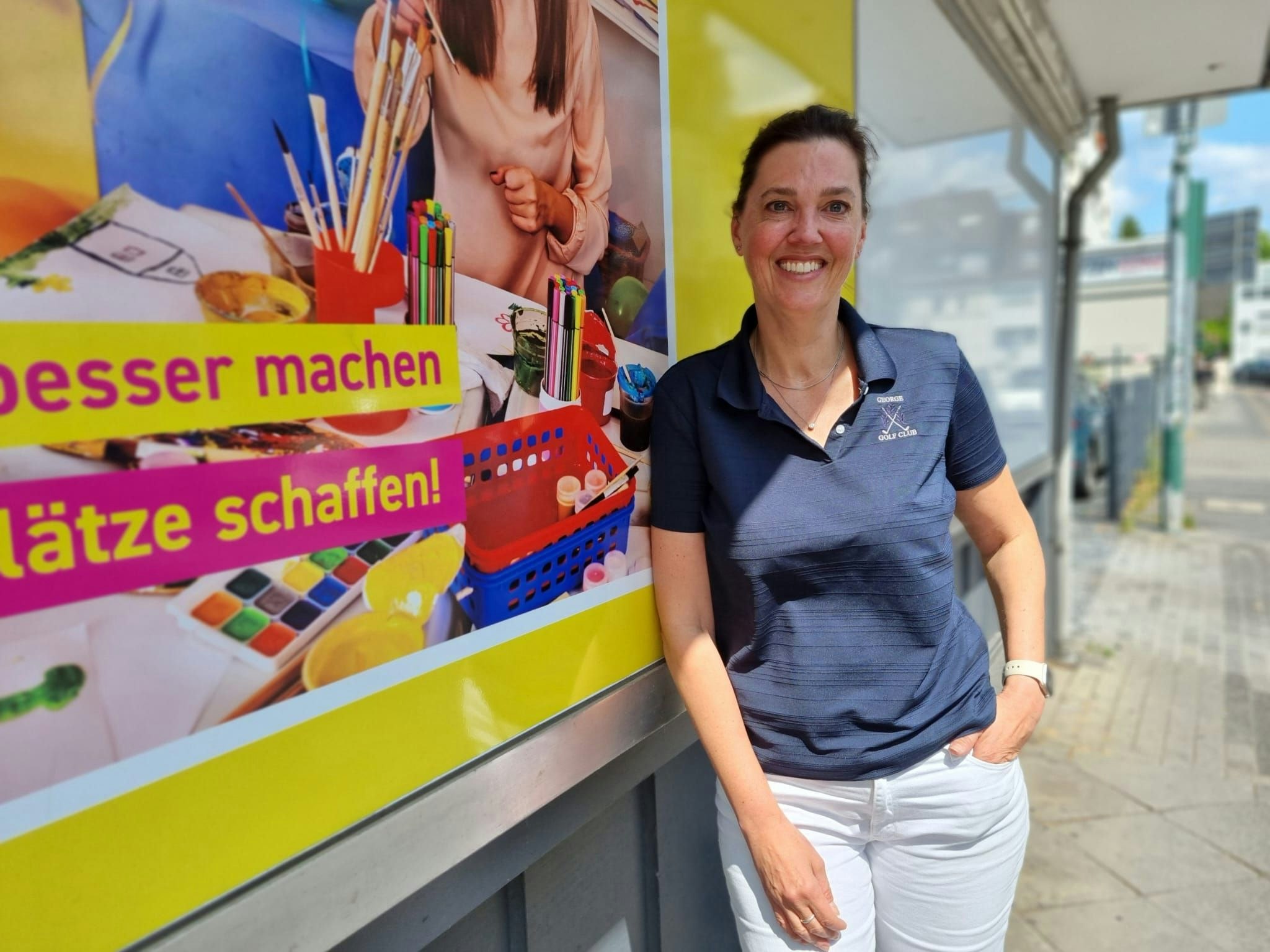 OB-Kandidatin Valeska Hansen: Sie will die erste Frau an der Spitze von Leverkusen sein