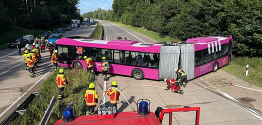 Deutsche Bahn: Ersatzbus verunglückt auf A24 zwischen Hamburg und Berlin – fünf Verletzte