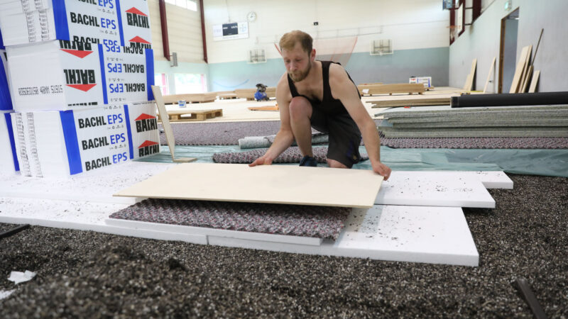 Baustelle in der Halle 2 kommt gut voran
