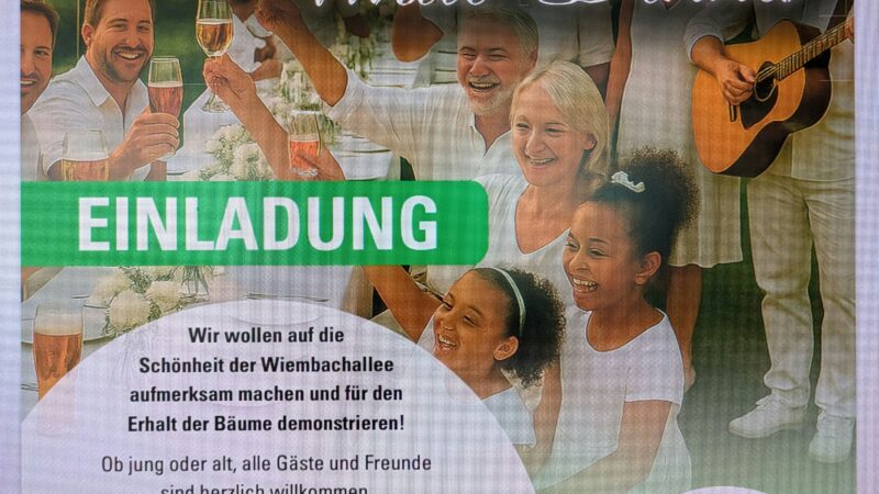 Wiembachallee: Warum die Verteidiger der Hainbuchen in Opladen zum „White Dinner“ einladen